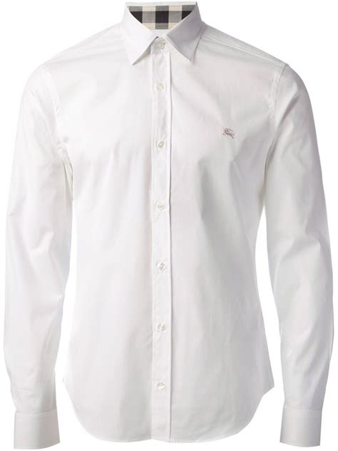 white burberry shirt men's|burberry men's shirts outlet.